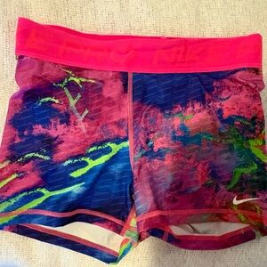 Nike Pink and White Athletic Shorts